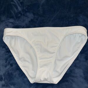 White Bikini Bottom; fits like a medium